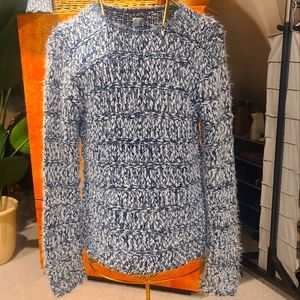 Venus Eyelash Sweater, Blue, Size M